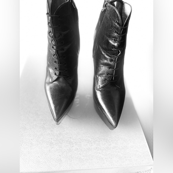 Prada Lace up Platform Stiletto Booties - Picture 6 of 8